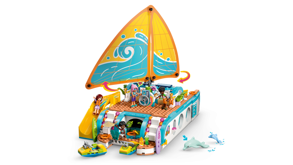 Конструктор Лего Friends 42664 "Приключение на яхте с подругами" - приключения на круизном лайнере