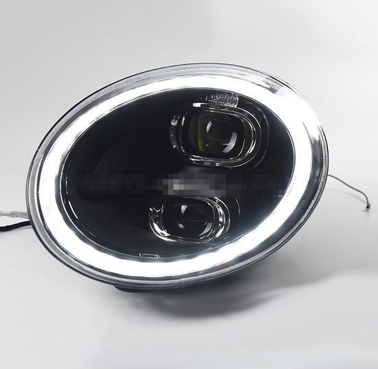 Передние фары Фольксваген Жук (Beetle) 2012-2019 V2 type [FULL LED;комплект Л+П; би LED линза; LED поворотник; яркие ходовые огни]