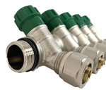 Коллектор Grema НВ 1x16 евроконус на 5 вых c вентилями (CN)