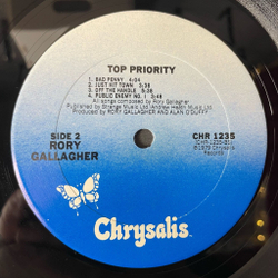 Винтажная виниловая пластинка LP Rory Gallagher Top Priority (USA 1979)