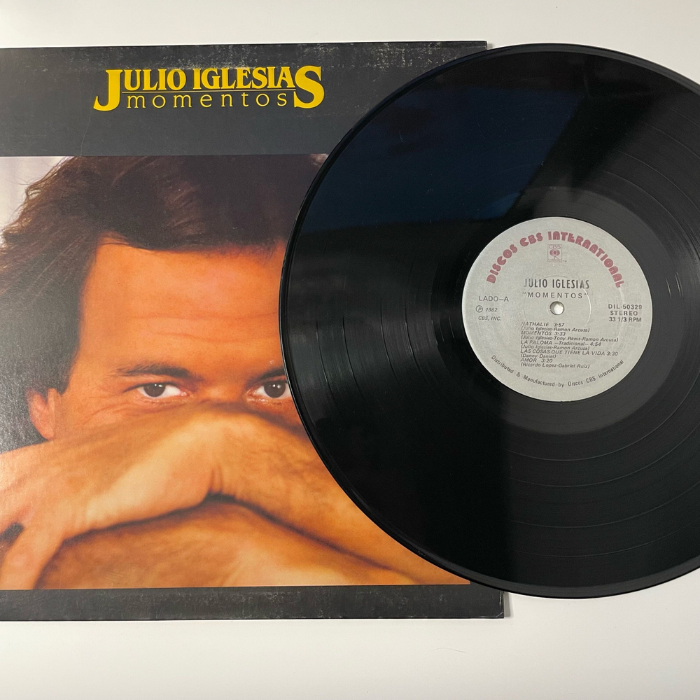 Винтажная виниловая пластинка LP Julio Iglesias Momentos (США 1982)