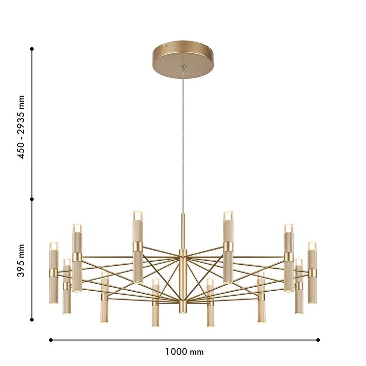 Подвесная светодиодная люстра Favourite Blick 4759-12P