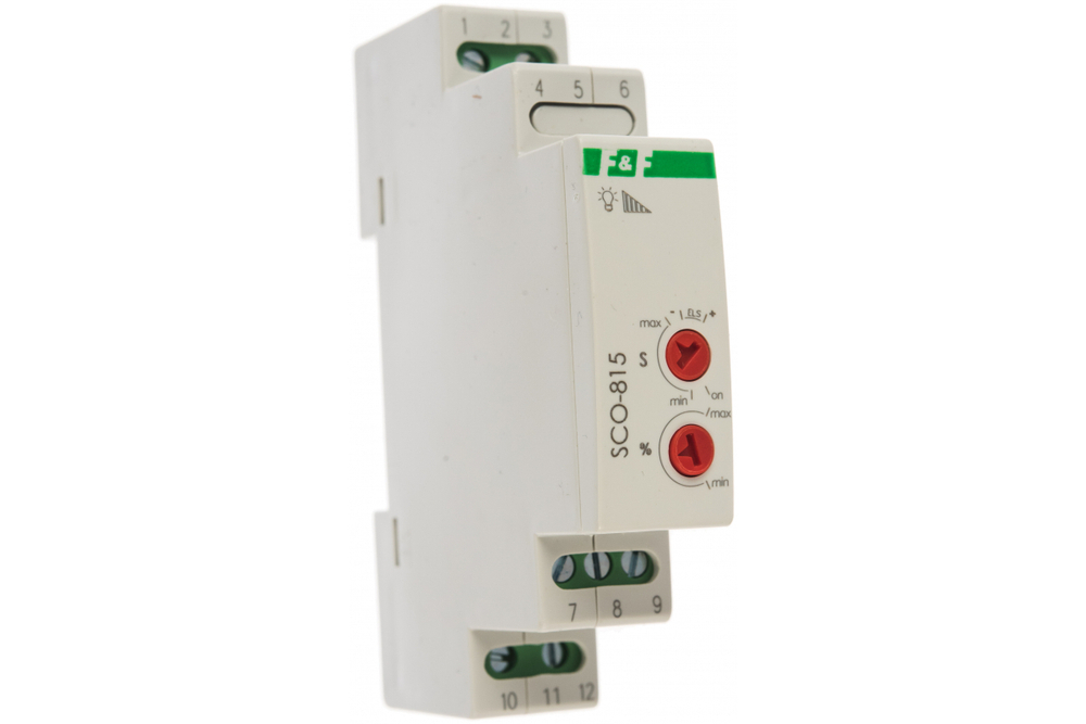 Регулятор освещенности (диммер) SCO-815 для всех типов ламп 8-230В AC/DC 5А IP20