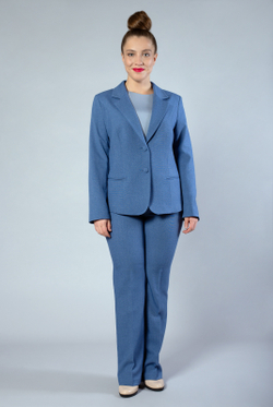 Жакет женский 3768ЗП, джинс #48Д043768ЗП