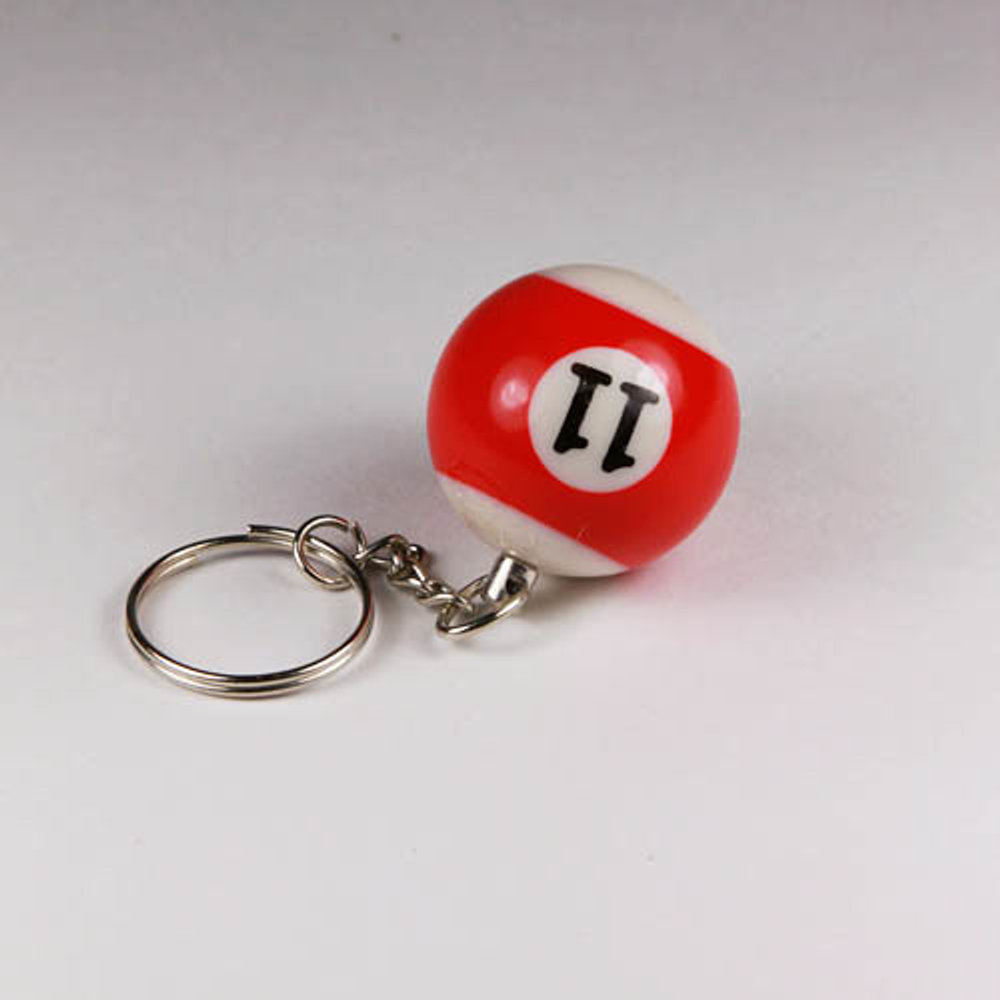 Брелок Шар "11" (красный)
