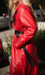 Пальто из экокожи на утеплителе Alpolux