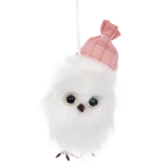 Подвеска «Зимняя совушка» 18 см, Розовый (микс дизайнов)