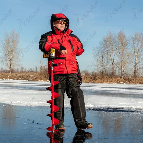 Ледобур BURAN 150R правое вращение, цельнотянутый шнек (LB-150R) Тонар