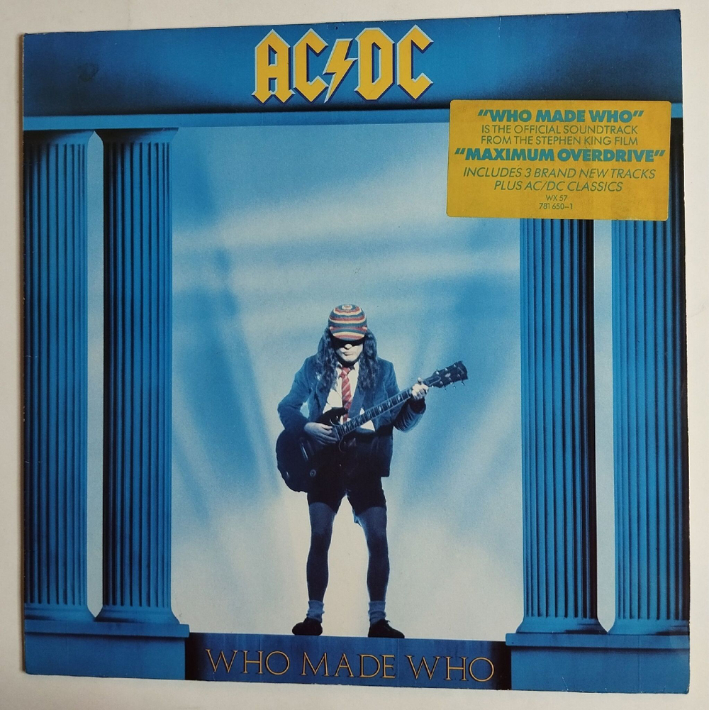 Винтажная виниловая пластинка LP AC/DC Who Made Who (Germany 1986)