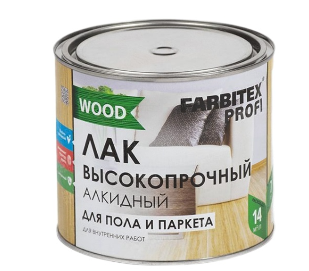 ЛАК АЛКИДНЫЙ FARBITEX PFORI WOOD ДЛЯ ПОЛА И ПАРКЕТА 1,9Л