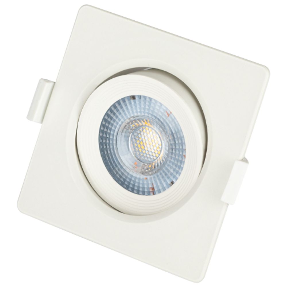 Светильник светодиодный встраиваемый ЭРА KL LED 21A-5 4K WH 5Вт 4000K квадратный поворотный белый матовый | Встраиваемые LED светильники
