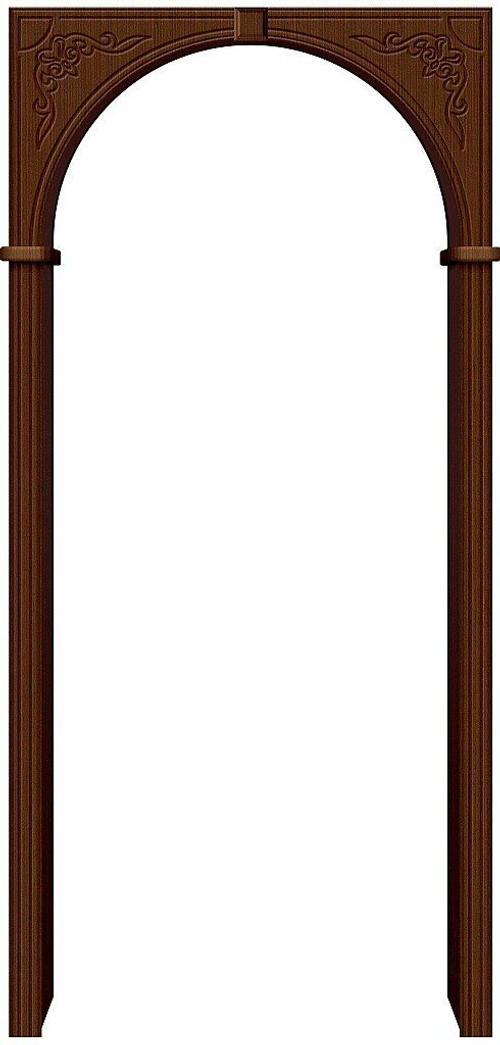 Арки и порталы Муза / Цвет Ф-17 (Шоколад) / Двери Браво