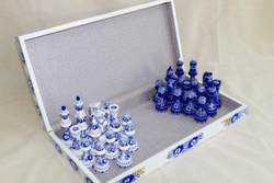 Шахматы турнирные "Гжель"