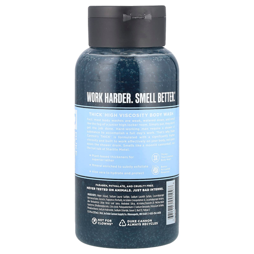 Duke Cannon Supply Co., Густое гель для душа, средство для купания в ночное время, водоросли и сандал, 517 мл (17,5 жидк. Унции)