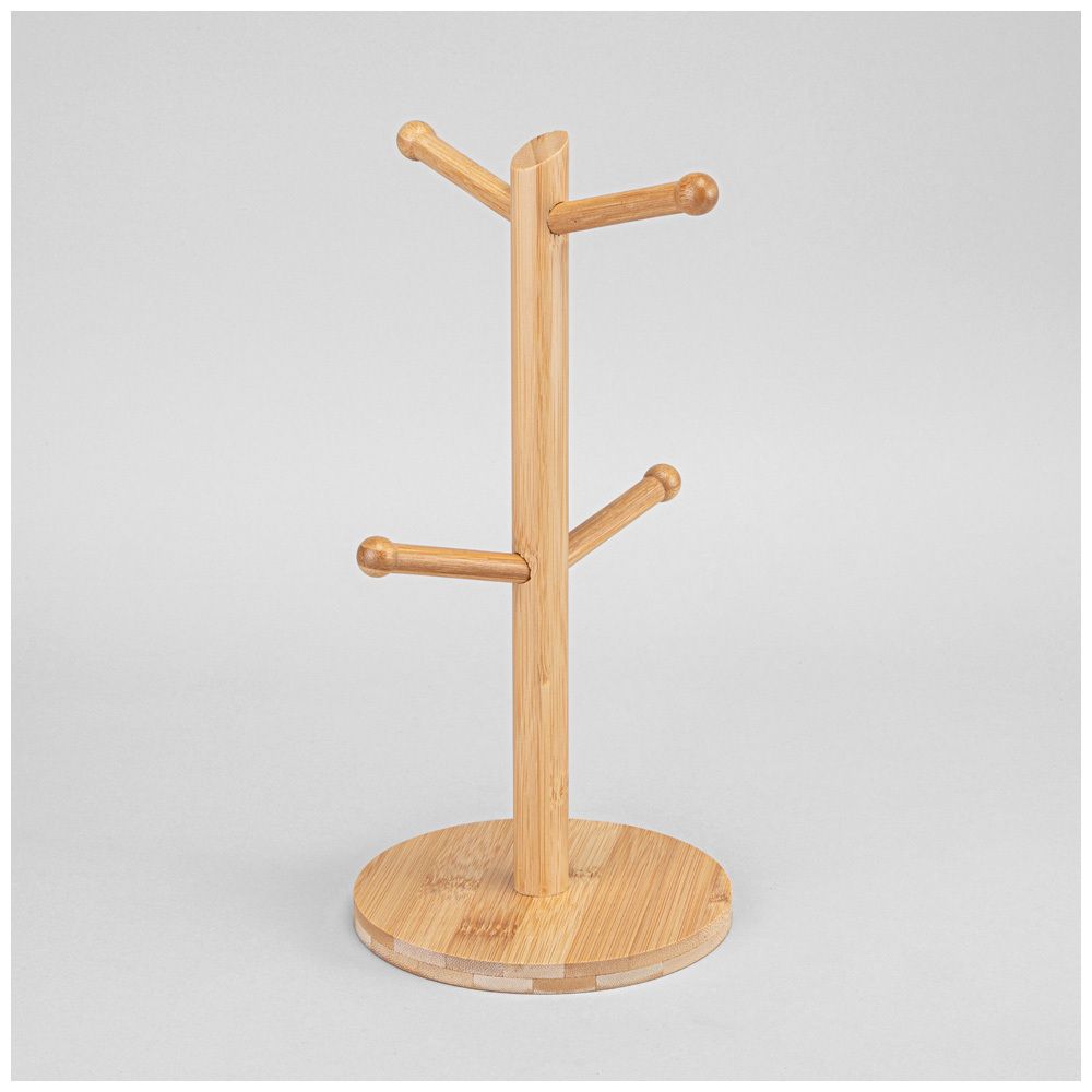 НАБОР КРУЖЕК LEFARD "NOVEL" НА ДЕРЕВ. ПОДСТАВКЕ 4 ШТ. 380 МЛ (КОР=6НАБ.)