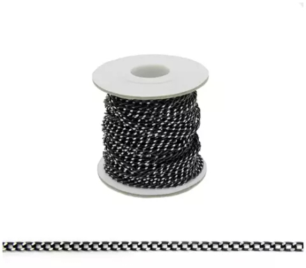 Цепь алюминиевая 5*3,6, цв.черный