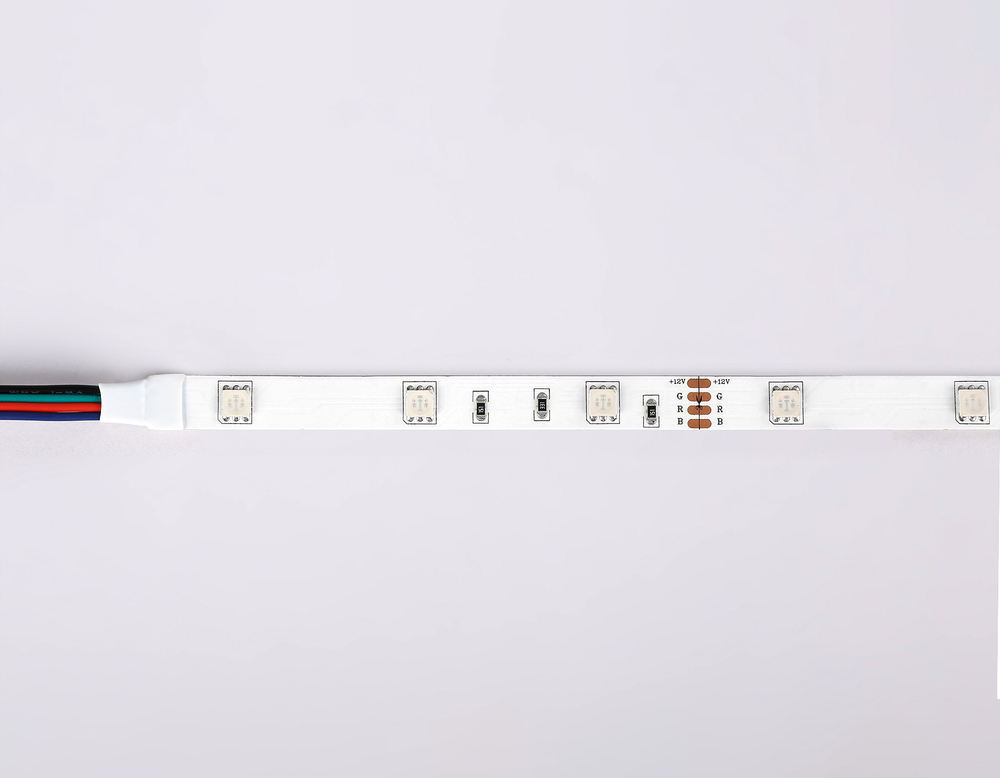 GS2201 5050 30Led/ 7.2W m/ 12V IP20 RGB /5000*10*1.87mm (4 конт.)