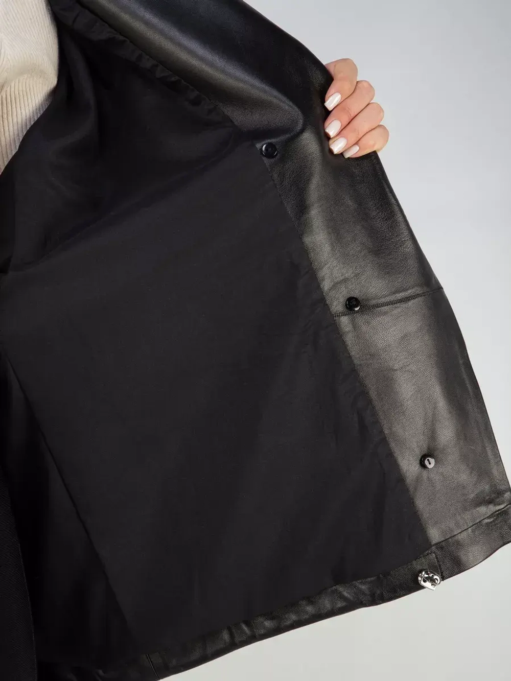 Кожаная куртка демисезонная оверсайз пиджак