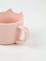 Чайная пара «Мяу»: кружка 200 мл, блюдце 18×11 см, ложка