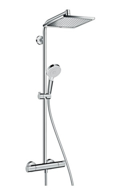 Душевая система Hansgrohe Crometta Е 240 1jet Showerpipe 27271000 с термостатом