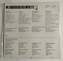 Винтажная виниловая пластинка LP Millocker, Nedbal, Raymond, Natschinski Im Zauberreich Der Operette В Волшебном Царстве Оперетты 8 (ГДР 1969)