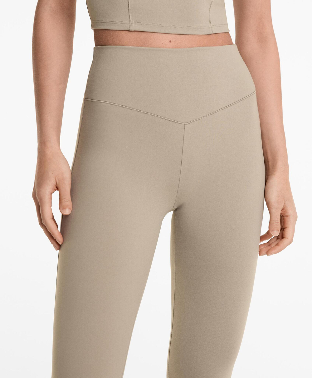 OYSHO Легинсы Comfortlux длиной 65 см, светлый-хаки