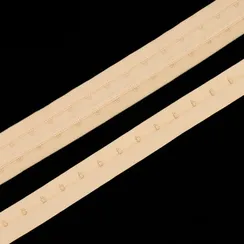 Крючки на ленте двухрядные бежевые