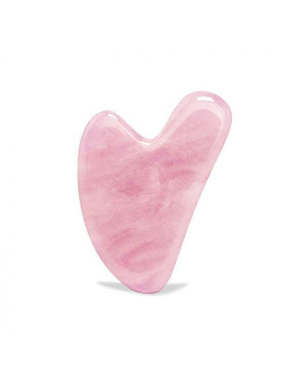 AYOUME Mассажер ГУАША для лица (кварц розовый) Massager GUASHA rose quartz 80х50х7 mm