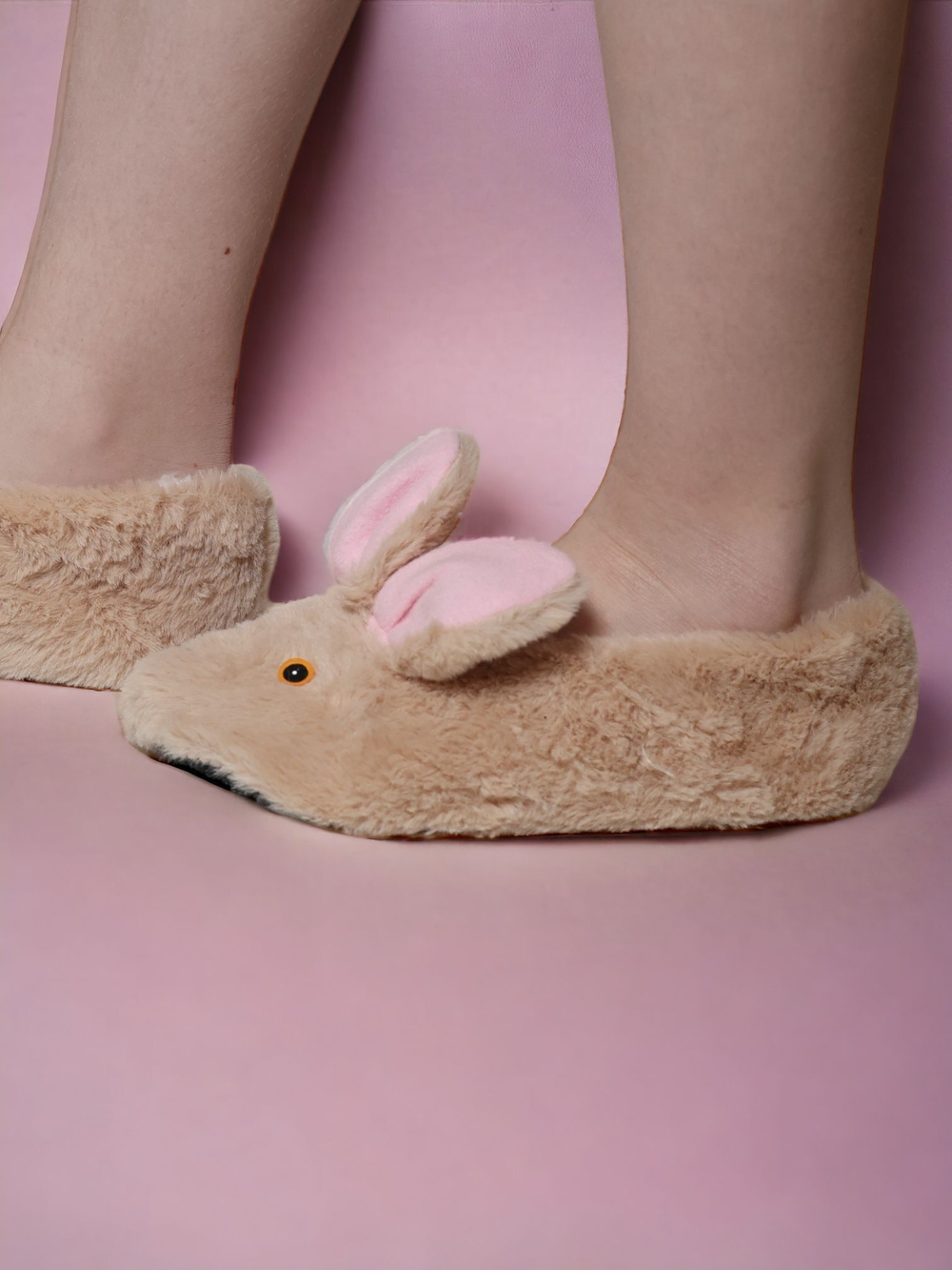 Тапочки детские Лиана, Зайчики, белый 8-10 лет 21-22,5 см