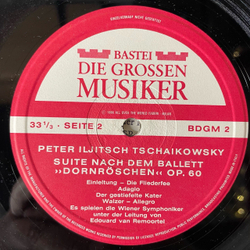 Винтажная виниловая пластинка LP П. И. Чайковский, Лебединое Озеро Фрагменты, P. I. Tschaikowsky In 5 Folgen, Band II (Германия 1966) 10 дюймов