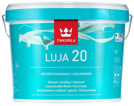 Краска Tikkurila  Luja-20 EXTRA База А п/мат (9.0л) пр-во Финляндия