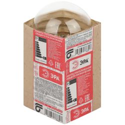 Лампа накаливания ЭРА Б 230-75-E27-Г 75Вт 230В груша прозрачная в гофре E27