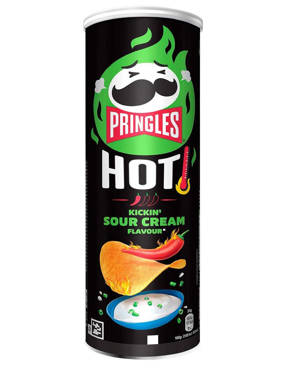 Чипсы PRINGLES Hot Kickin Sour Cream, 160 гр