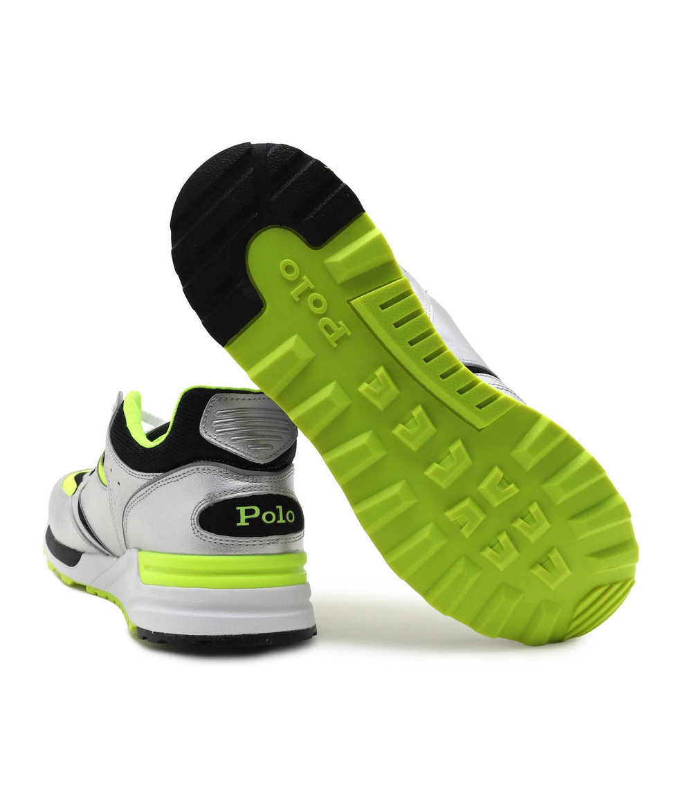 Кожаные кроссовки POLO RALPH LAUREN - серебряный(809923933)