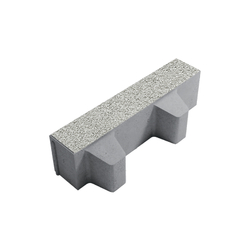 Тротуарная плитка ГАЗОННАЯ РЕШЕТКА - Гранит Белый