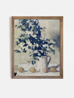 Арт принт 'Цветы и лимоны'