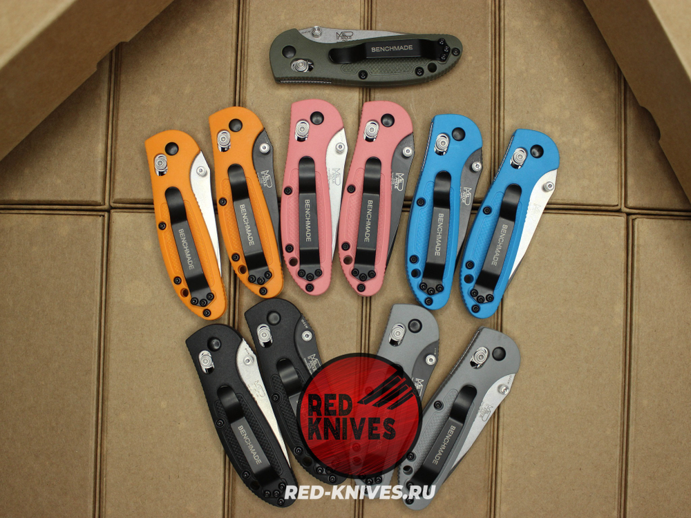 Нож Benchmade 556 Griptilian Mini - серый нейлон, клинок стоунвош RK/Н35