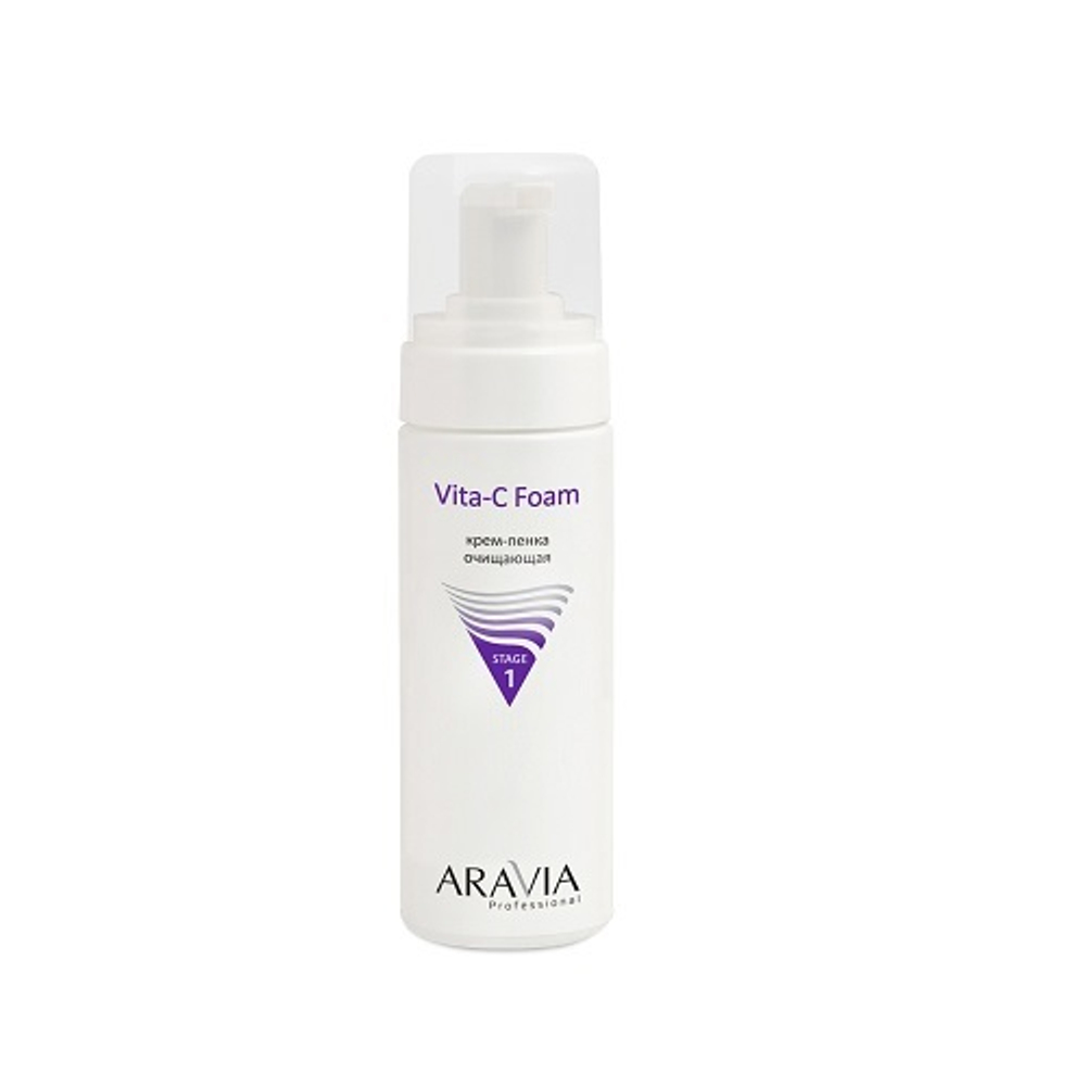 Крем-пенка очищающая Aravia Vita-C Foaming 160мл