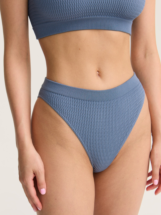 Купальные трусы бикини с высокой посадкой