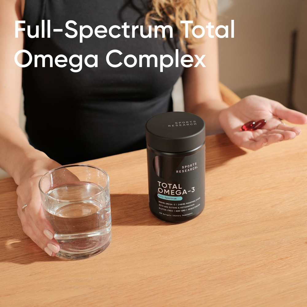 Sports Research, Total Omega-3, 120 капсул