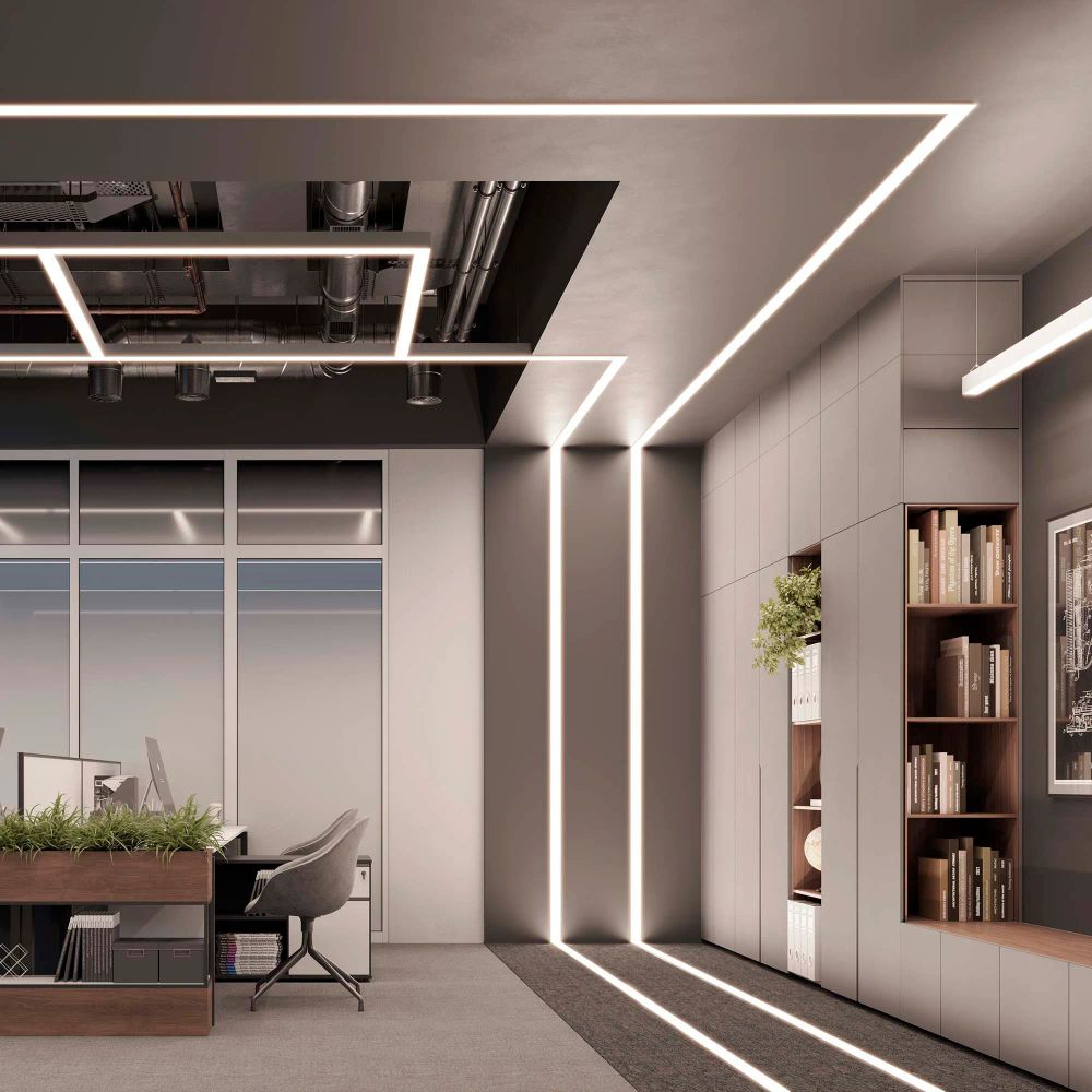 Профиль LINIA60-FANTOM-3000 ANOD (Arlight, Алюминий) 046410