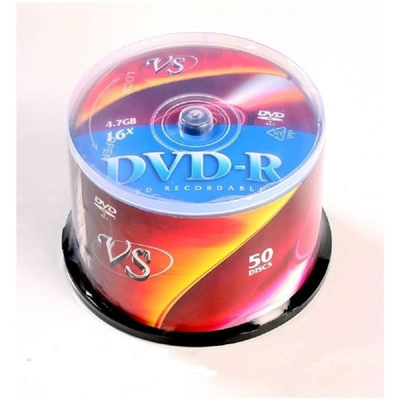 Оптический диск DVD-R Диски VS DVD-R 4,7 GB 16x CB/50 (VSDVDRCB5001) (620366)