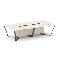 Steel Meet Стол переговорный прямоугольный KD-PR.B.SP-12 Денвер Светлый/Металл Антрацит 3200*1600*75