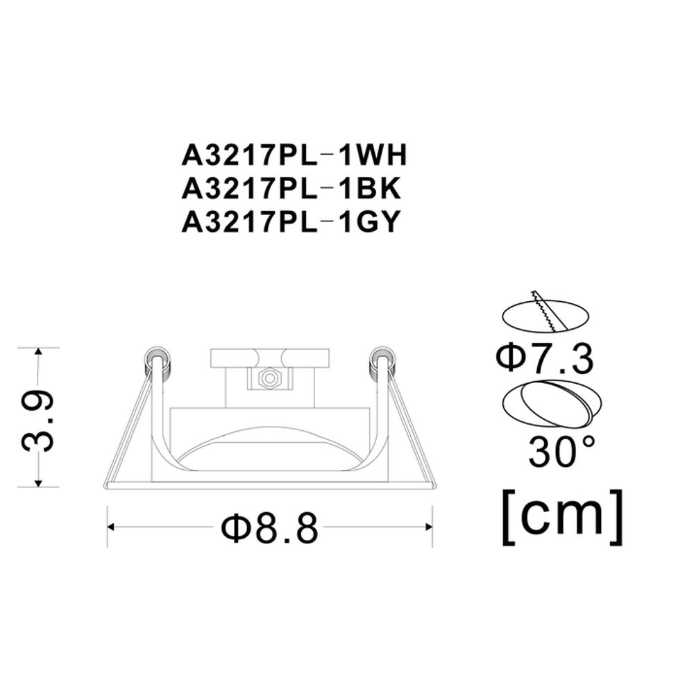 Точечный встраиваемый светильник Arte Lamp