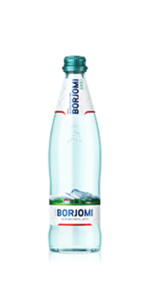 Минеральная вода Borjomi газированная, стекло, 0,5 л