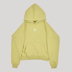 Hoodie LOGO Leek Green