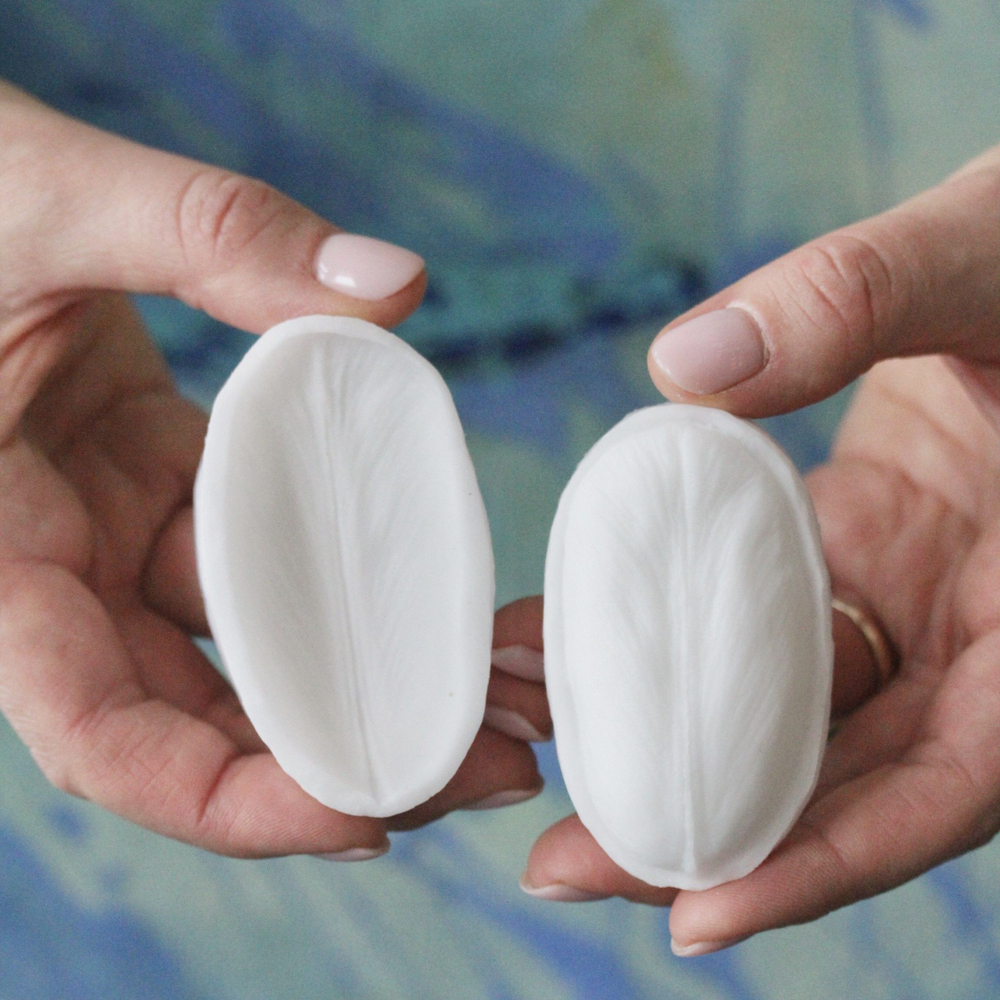 Молды силиконовые Набор для лепки Тюльпанов 3 шт. / вайнеры для лепестков 3 видов: пионовидный, резной и овальный