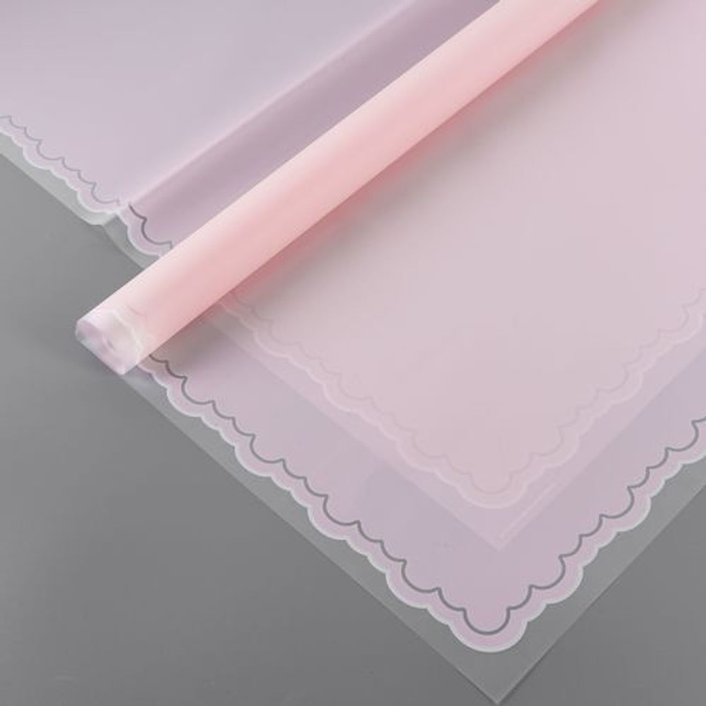 ЛИСТ "Волна" 57*57/20шт НЕЖНО-РОЗОВЫЙ