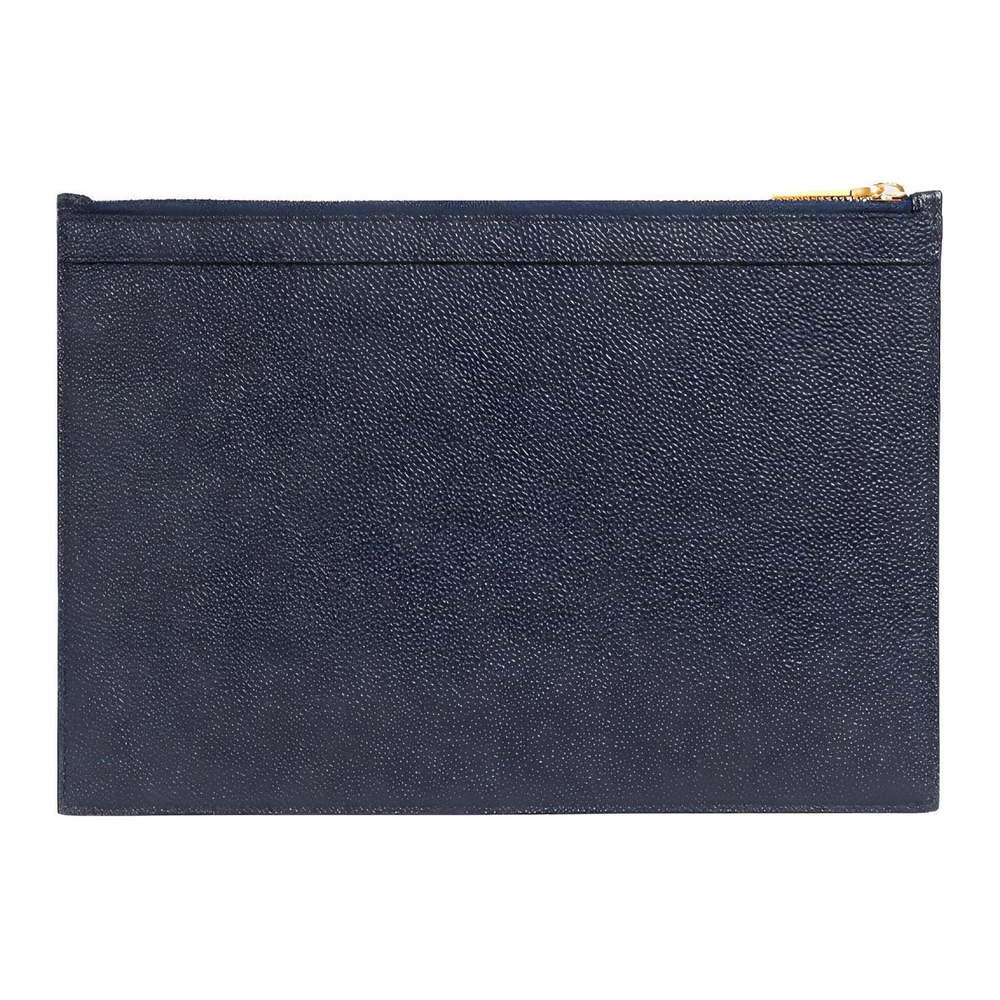 THOM BROWNE· Flat Calfskin Laptop Bag Small Men"s Marine Blue