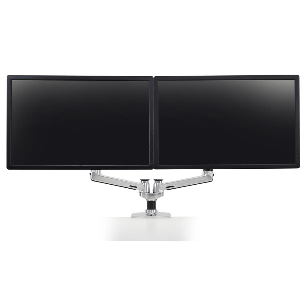 Двойное настольное крепление Ergotron LX Dual Side-by-Side Arm (45-245-026), Серебряный